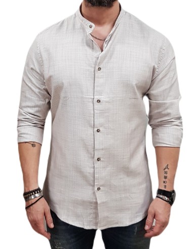 Vittorio Artist - 800-24-524 - Beige - Mao Πουκάμισο