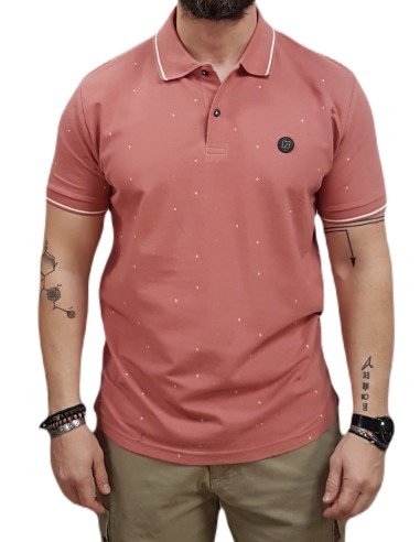 Rebase - 251RPS-3036 - Dk Pink - Μπλούζα POLO