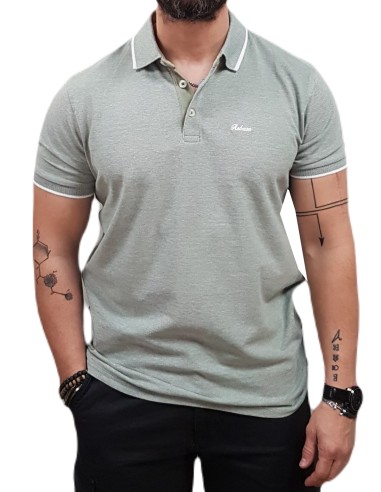 Rebase - 251RPS-3038 - Agave Green Melange - Μπλούζα POLO