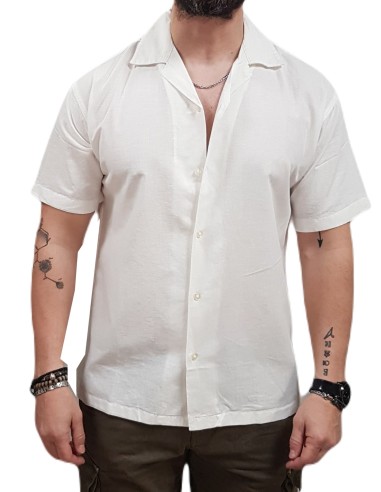 Jack&Jones - 12268967 - Jj Breeze Resort Shirt SS L.N - White - Regular Fit - Πουκάμισο