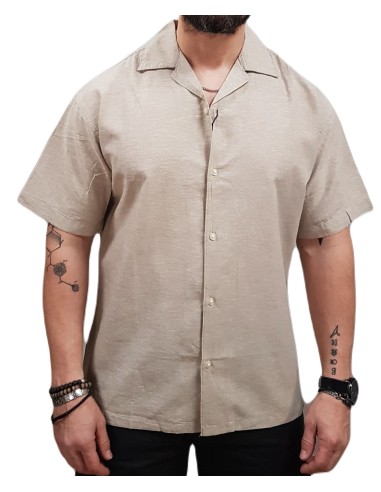 Jack&Jones - 12268967 - Jj Breeze Resort Shirt SS L.N - Crockery - Regular Fit - Πουκάμισο