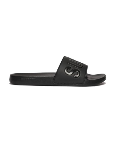 Superdry - MF310266A 02A - Core Graphic Pool Slide - Black - Σαγιονάρες