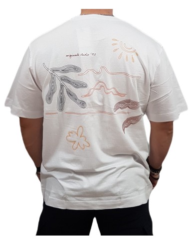 Jack&Jones - 12273388 - Jor Marrakesh Sketch Tee SS Crew Neck - Bright White  - T-shirt