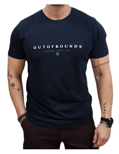 Rebase - 251RTS-9019 - Navy - Μπλούζα Μακό