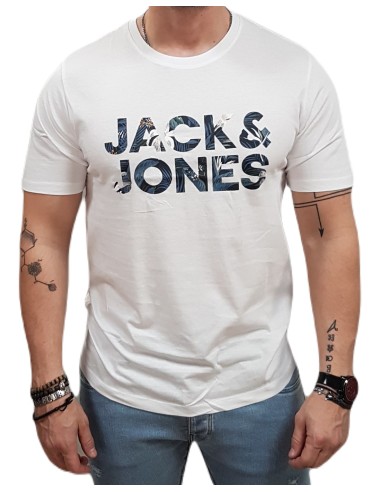 Jack&Jones - 12268127 - Jje Bryan Corp Logo Tee SS O-Neck Noos - White - T-shirt