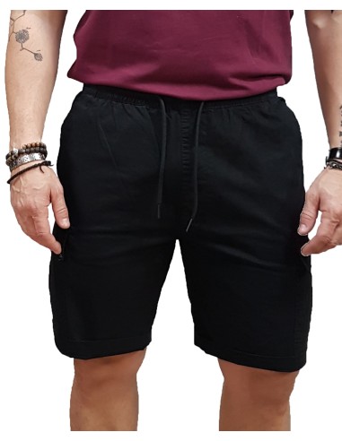 EMERSON - 251.EM47.17 - Cargo Shorts - Black - Βερμούδα
