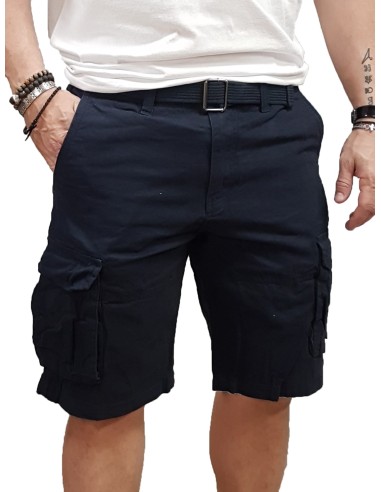 Rebase - 251RMSHO-7011 - Cargo Shorts - Navy Blue - Βερμούδα