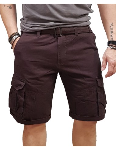 Rebase - 251RMSHO-7011 - Cargo Shorts - Aubergine - Βερμούδα