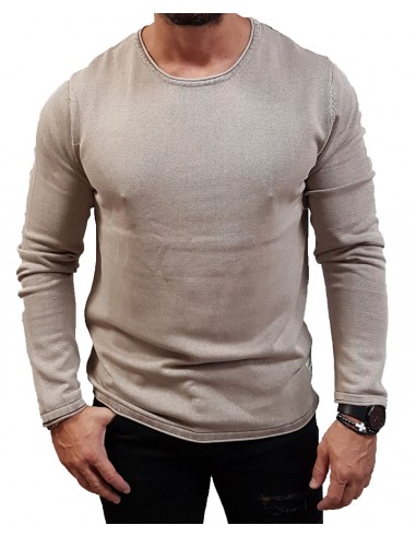 Jack&Jones - 12174001 - Jje Leo Knit Crew Neck - Crockery - Πλεκτό λεπτο