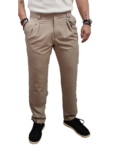 Makan - 210-958 - Mattia 959 - Beige - Παντελόνι Υφασμάτινο