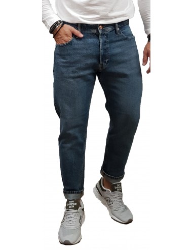 Jack&Jones - 12244894 - Jji Frank Jj Original SBD 513 - Blue Denim - παντελόνι Jeans CROPPED FIT