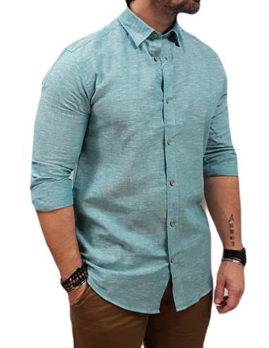 Visconti - 2779-3 - L Green - Regular Fit - Linen - Πουκάμισο