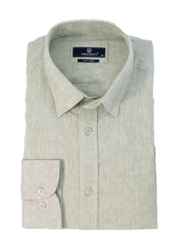 Visconti - 2751-3 - Light Green - Regular Fit - Linen - Πουκάμισο