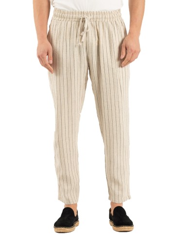 Vittorio Artist - 500-25-Tinos- Beige - Παντελόνι λινο
