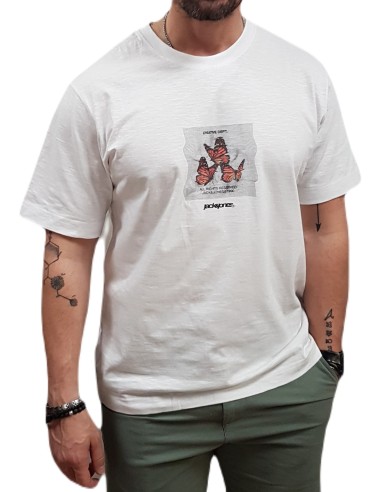 Jack&Jones - 12273479 - Jco Charge Photo Print Tee ss Crew Neck - Bright White  - T-shirt