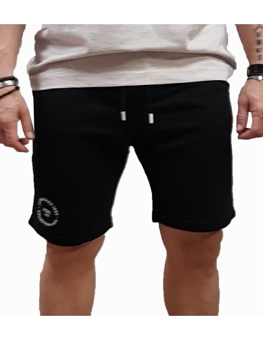 Jack&Jones - 12268446 - Jpst Gordon Simon Sweat Short Lng - Black - Βερμούδα
