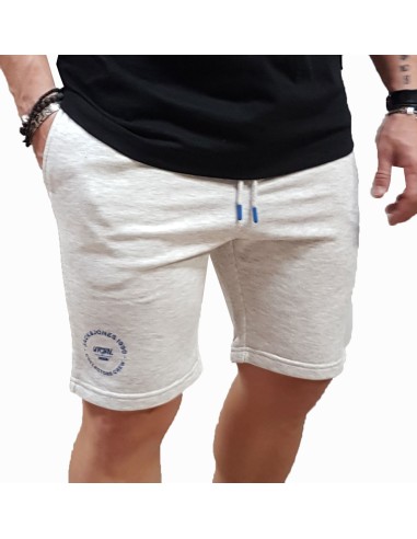 Jack&Jones - 12268446 - Jpst Gordon Simon Sweat Short Lng - White Melange - Βερμούδα