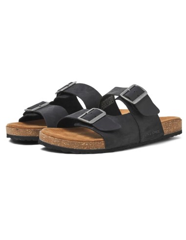 Jack&Jones  - 12231423 - Jfw Louis Leather Sandal - Anthracite - Σαγιονάρες/Σανδάλια