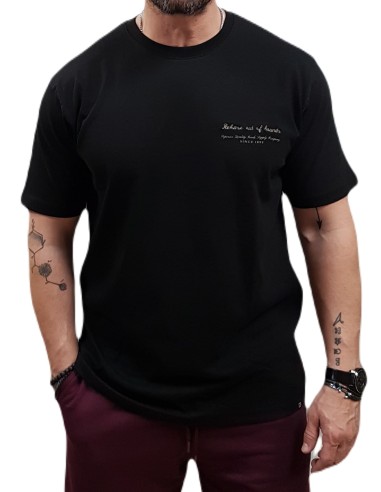 Rebase - 251RTS-9038 - Black - Μπλούζα Μακό