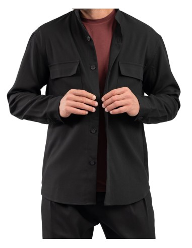 Vittorio Artist - 300-2324-ROMANO - Black - Overshirt Πουκάμισο