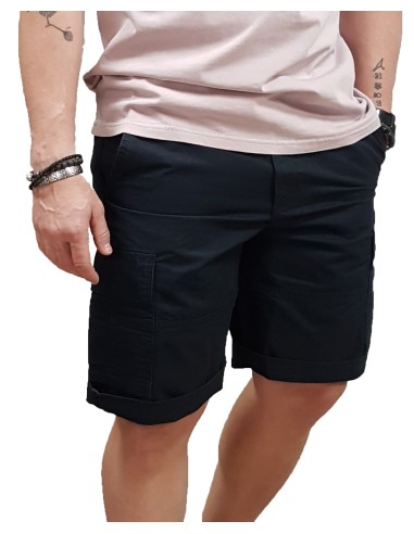 Jack&Jones - 12274389 - JPST Cole  Mateo Cargo Short Mid - Dark Navy - Βερμούδα Υφασμάτινη