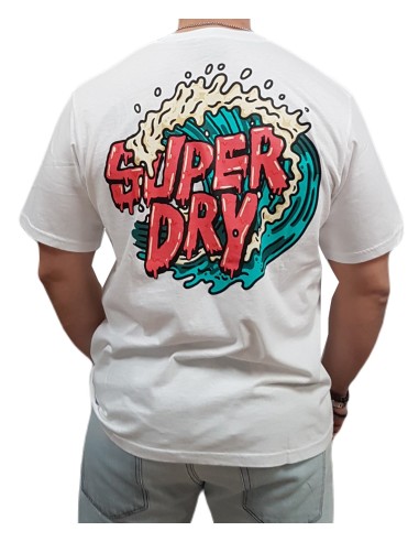 Superdry - M1012107A 01C - Outdoor Narrative Loose Tee - Optic - Loose Fit - Μπλούζα Μακό