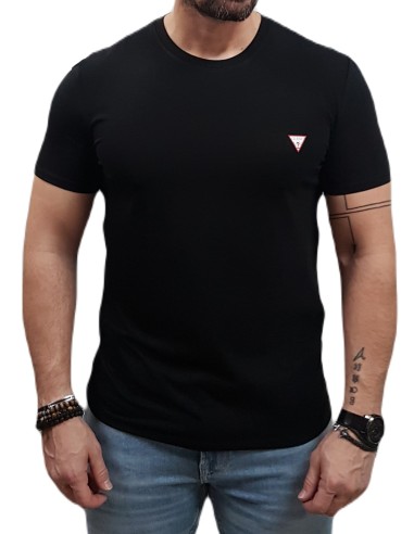 Guess - M2YI24J1314-JBLK - Black - Slim Fit - T-Shirt Μακό