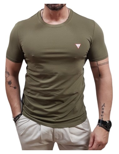 Guess - M2YI24J1314-G896 - Khaki - Slim Fit - T-Shirt Μακό