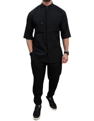 Vittorio Artist - 300-25-Mezzo/500-25-Mezzo - Black - Overshirt Πουκαμίσα- Παντελονι