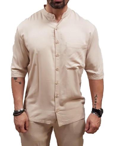 Makan - 250-956 - Vito - Beige - Overshirt Πουκάμισο